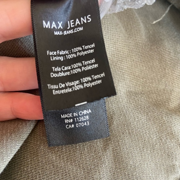 Max Jeans Army Green Military Style Sherpa Lined Jacket - Picture 7 of 7